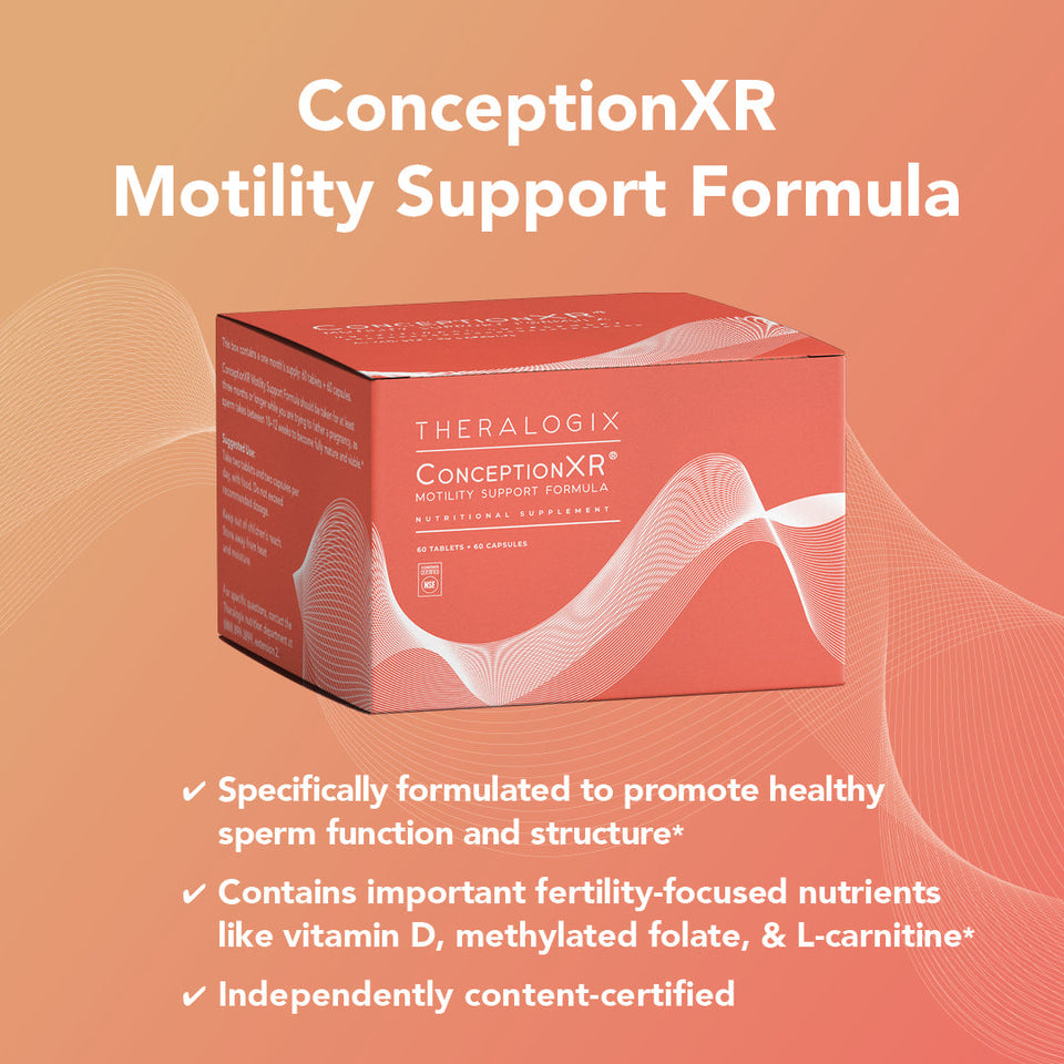 Physician recommended ConceptionXR is an evidence-based nutritional supplement to support sperm motility.