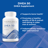 A pharmaceutical-grade DHEA supplement supporting bone health and a health metabolism.