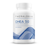 A pharmaceutical-grade DHEA supplement containing 50 mg of micronized DHEA per capsule created to support bone health.