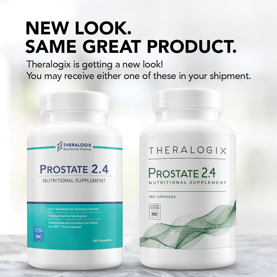 Prostate 2.4 contains vitamin E, vitamin D, selenium, lycopene, and soy, and is for general prostate health. Prostate 2.4 is designed to maintain healthy prostate tissue and support normal cell-growth in the prostate.*