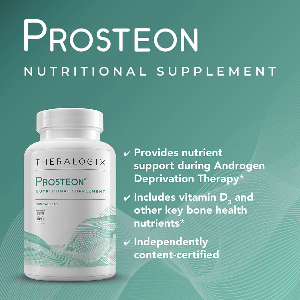 Theralogix Prosteon contains calcium citrate, high-dose vitamin d, vitamin K, magnesium, and other materials vital for promoting healthy bones. Prosteon supplement is free from artificial dyes and certified gluten free.