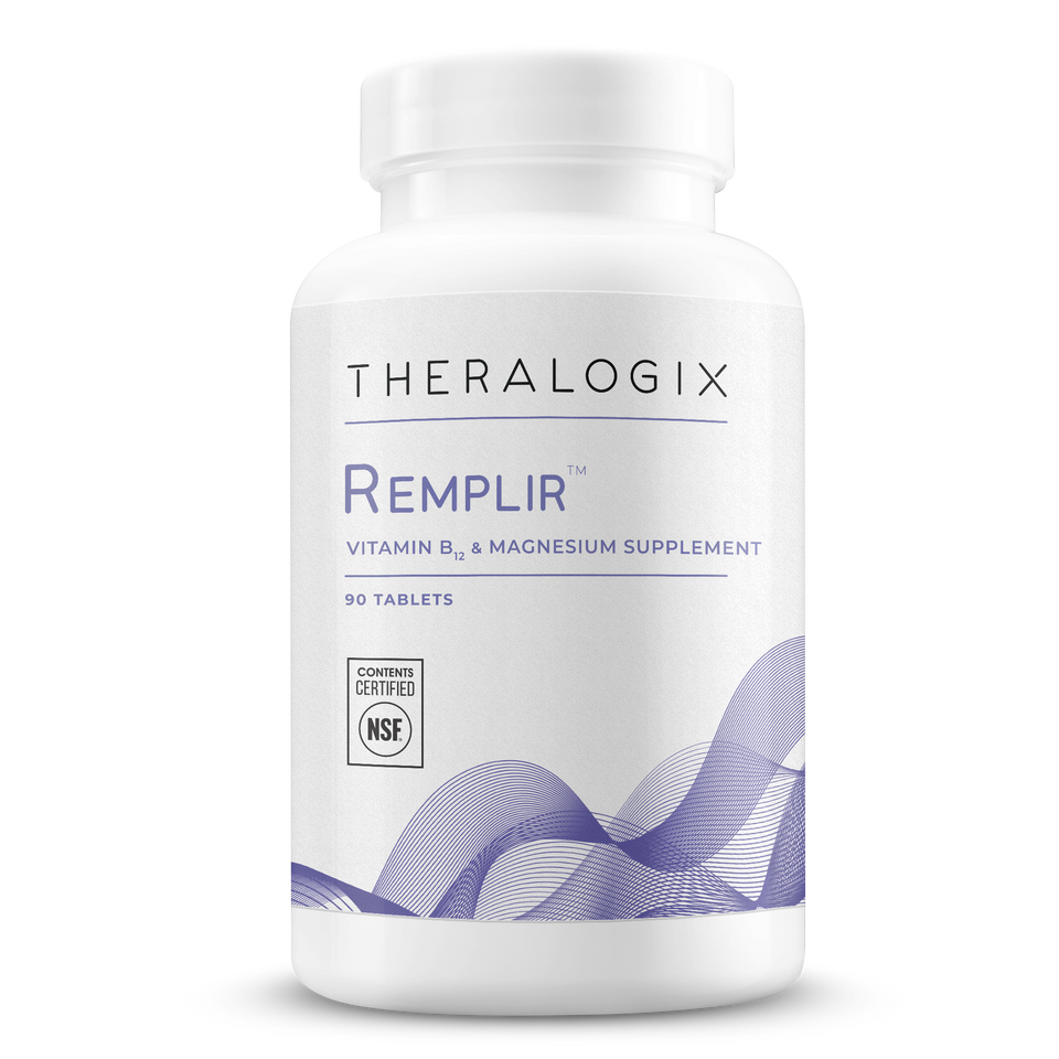 Remplir™ is an independently tested and certified vitamin B12 and magnesium supplement providing nutritional support for individuals on acid-reducing aids or some blood sugar regulation aids.