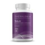 Solo Multivitamin and Supplement tablets contain a full range of vitamins and minerals, including 2,000 IU of vitamin D3 and other important nutrients, with no iron.