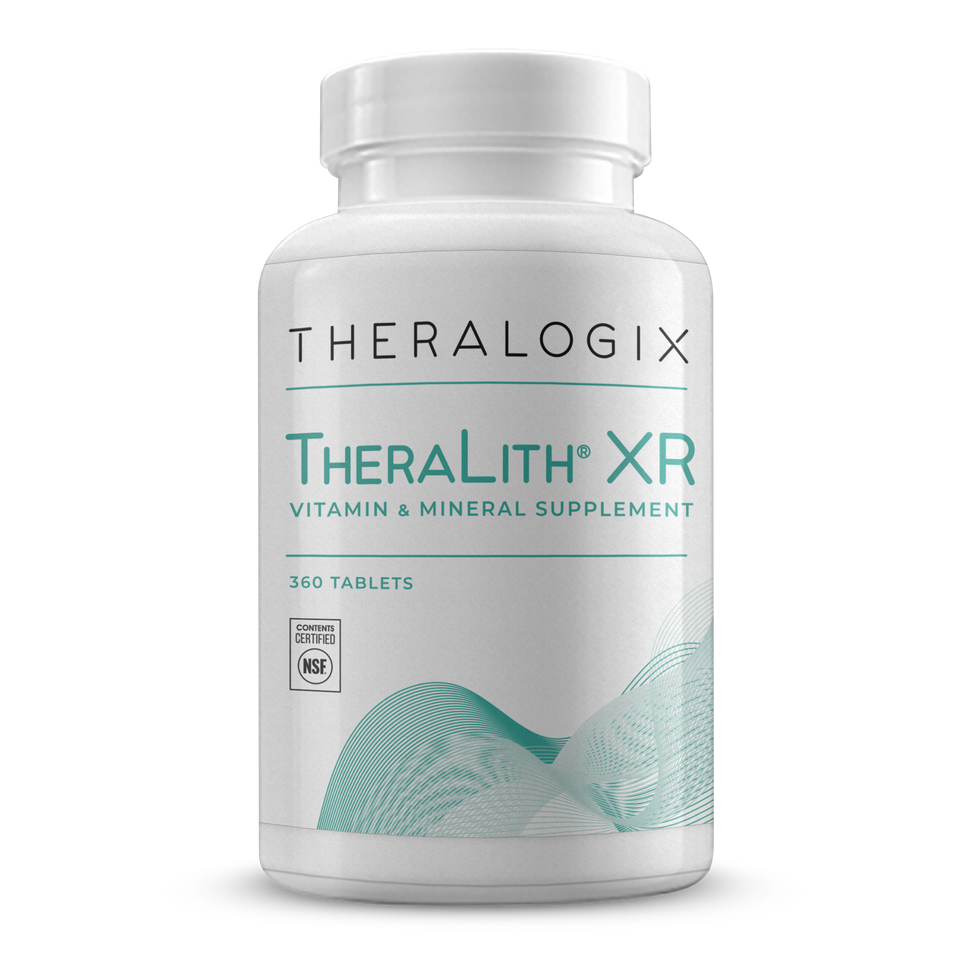 Urologist recommended TheraLith XR Vitamins & Minerals Supplement contain magnesium, potassium citrate, and vitamin B6. The extended-release supplement is formulate to promote and maintain a normal urine chemistry.*