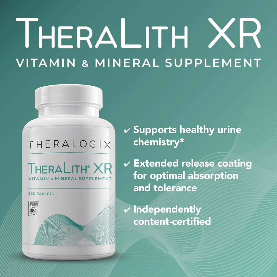 Physician recommended TheraLith XR promotes healthy urine chemistry.